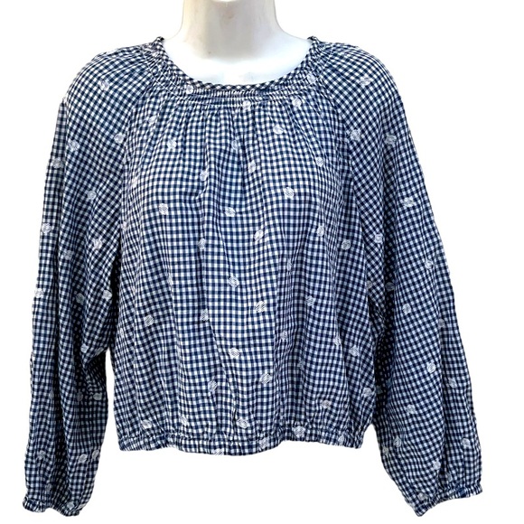 Madewell Embroidered Button Back Shirt S - Picture 3 of 10